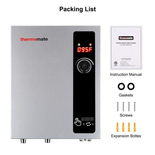 ThermoMate Electric Tankless Water Heater, 11kW 208~240 Volt, On Demand Instant Hot Water Heater, Self Modulating Energy Saving, Save Space, 2.15GPM at 35°F Rise - Image 2