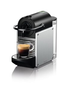 Nespresso Pixie Espresso Machine by De'Longhi, 1100ml, Aluminum,Silver