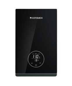 Tankless Electric Hot Water heater, 240V ECOTOUCH 8KW Under Sink On Demand, Instant Point of Use ETL Certificated Self-Modulating Smart Hot Water Heater ECO80 Black