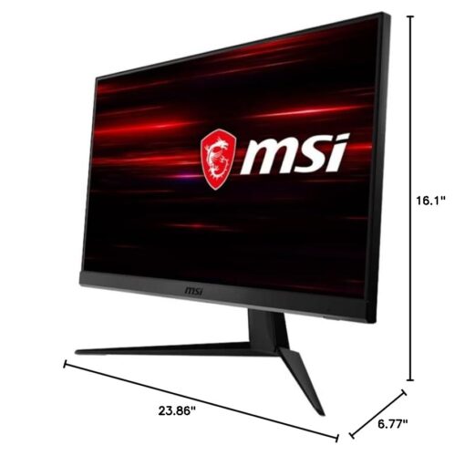 MSI G241V E2, 24" Gaming Monitor, 1920 x 1080 (FHD), IPS, 1ms, 75Hz, FreeSync, HDMI, Displayport, Tilt - Image 2