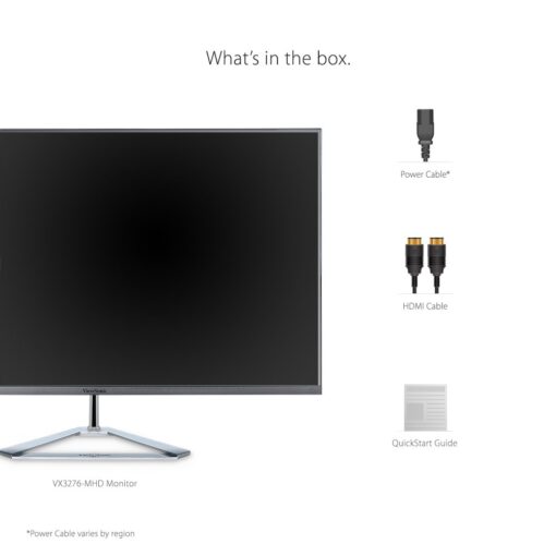 ViewSonic VX3276-MHD 32 Inch 1080p Widescreen IPS Monitor with Ultra-Thin Bezels, Screen Split Capability HDMI and DisplayPort - Image 2