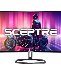 Sceptre Curved 32" FHD 1080p Gaming Monitor Up to 240Hz 1ms 99% sRGB AMD FreeSync Premium Build-in Speakers, HDMI x3 Displayport Machine Black (C325B-FWD240)