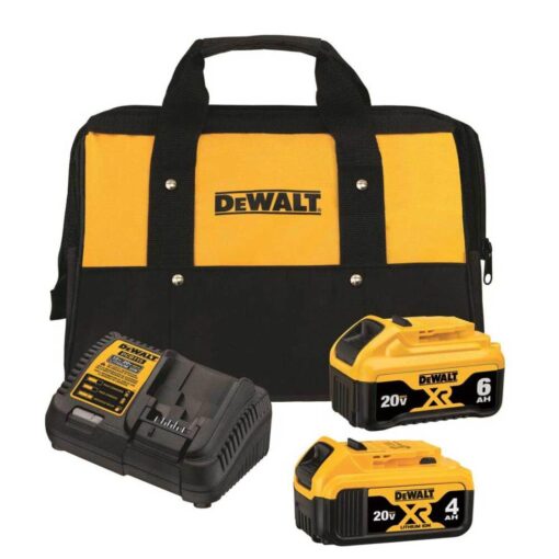 Dewalt DCB246CK 20V MAX XR Lithium-Ion Batteries and Fast Charger Starter Kit (4 Ah/6 Ah) - Image 5
