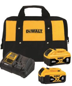 Dewalt DCB246CK 20V MAX XR Lithium-Ion Batteries and Fast Charger Starter Kit (4 Ah/6 Ah)
