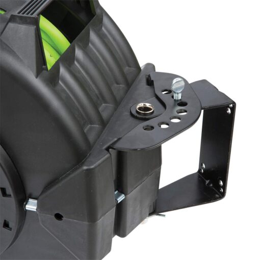 Flexzilla Pro Levelwind Retractable Air Hose Reel, 3/8 in. x 50 ft., Heavy Duty, Lightweight, Hybrid, ZillaGreen - L8305FZ - Image 6