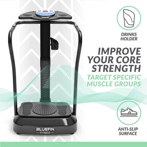 Bluefin Fitness Vibration Plate | Pro Model | Upgraded Design with Silent Motors | Comes with Built in Speakers - Image 6