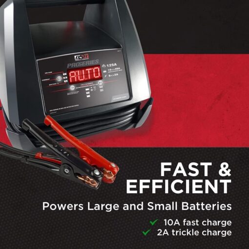 Schumacher Electric DSR 118 ProSeries Battery Charger and Engine Starter - 125 Amp, 6V/12V, 40A Boost Mode - for Cars, Trucks, and SUVs - Image 5