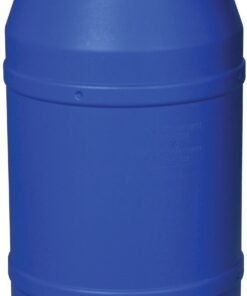 Eagle 55 Gallon Drum with Bung Lid and Metal Lever-Lock, 36.4"x22.5", Open Head Lab Pack Plastic Drum Made of Durable, Lightweight HDPE, Withstands Weather and Chemicals, Made in USA, Blue, 1656MBBG