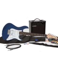 Yamaha GigMaker EG Electric Guitar Pack with Amplifier, Gig Bag, Tuner, Cable, Strap and Picks - Metallic Blue