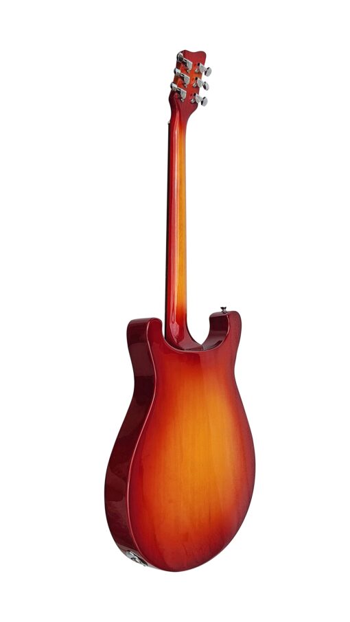 IYV 6 String IYV-IRK-300 Semi Hollow Electric Guitar 3T Sunburst, Right, (IRK-300) - Image 3