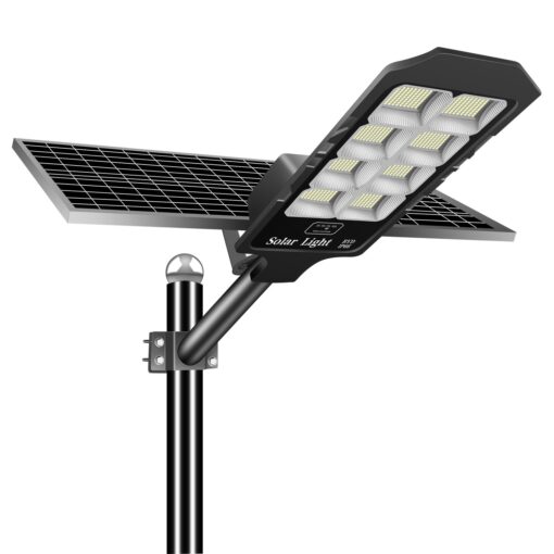 Solar Street Lights Outdoor, 6600W Solar Flood Parking Lot Lights With Remote Security Motion Sensor Led Fixture Dusk to Dawn IP66 Waterproof For Stadium,Pathway,Yard,Driveway,Roadway,Basketball Court