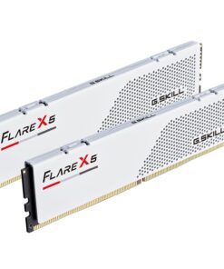 G.SKILL Flare X5 Series (AMD Expo & Intel XMP 3.0) DDR5 RAM 64GB (2x32GB) 6000MT/s CL36-36-36-96 1.35V Desktop Computer Memory U-DIMM - Matte White (F5-6000J3636F32GX2-FX5W)