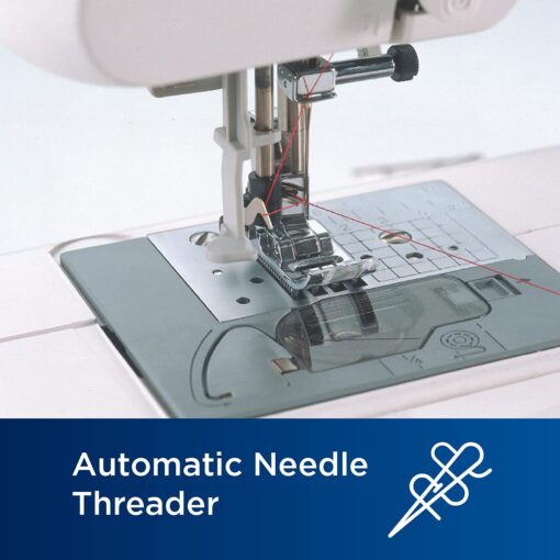 Brother Sewing and Quilting Machine, Computerized, 165 Built-in Stitches, LCD Display, Wide Table, 8 Included Presser Feet, White, 20x12x17 - Image 4
