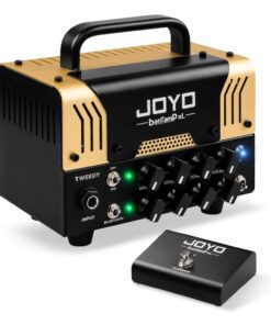 JOYO Tweedy BanTamp XL Series Mini Amp Head 20 Watt Preamp 2 Channel Hybrid Tube Guitar Amplifier Head for Electric Guitar with Bluetooth