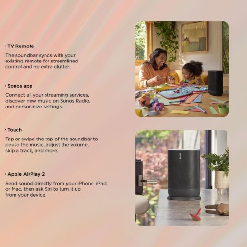Sonos Move - Battery-powered smart speaker for outdoor and indoor listening, Wi-Fi and Bluetooth with Alexa built-in - Black - Image 8