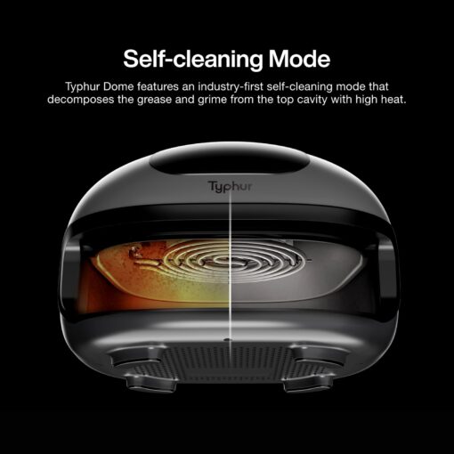 Typhur Dome 2 Air Fryer, Extra Large Airfryer with Superior Airflow, Self-cleaning Smart Digital Fryer with PFAS free Basket for Quick Easy Meals, Up to 32 Chicken Wings Capacity [New Version] - Image 3