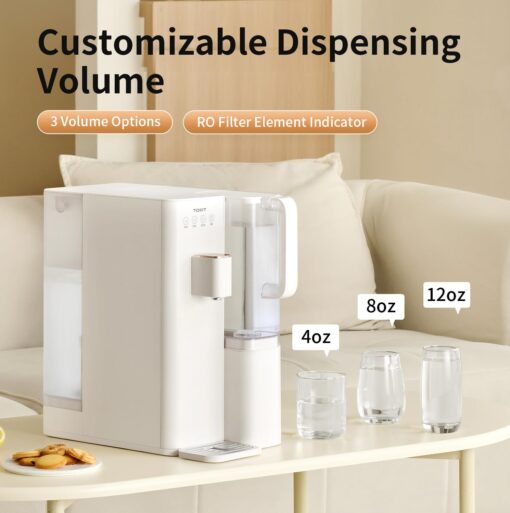 TOKIT Reverse Osmosis Water Filter Countertop, T1 SE Water Filter System with RO Filtration, NSF/ANSI 58, 3:1 Pure to Drain, Dual 1.4L Pure Water Pitchers for Home, No Installation - Image 4