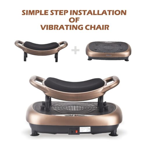 EILISON FITABS 3D Vibration Plate Exercise Machine - Ocsillation, Pulsation + 3D Motion Vibration Platform | Whole Body Viberation Machine for Lymphatic Drainage, Weight Loss, Recovery (Fitabs Brown) - Image 7
