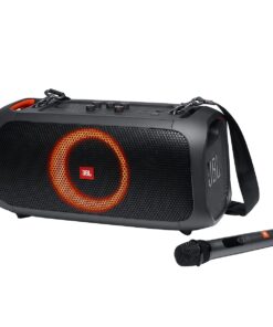 JBL PartyBox On-The-Go Powerful Portable Bluetooth Party Speaker with Dynamic Light Show, black