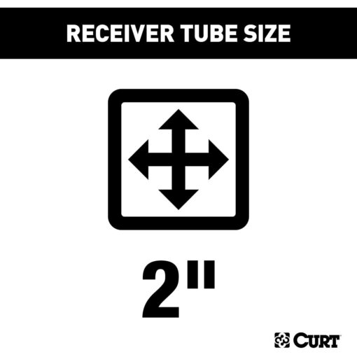 CURT 13152 Class 3 Trailer Hitch, 2-Inch Receiver, Compatible with Select Kia Sorento, Hyundai Santa Fe , Black - Image 2