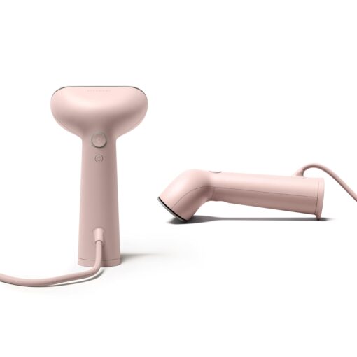 Steamery Handheld Clothes Steamer Cirrus 3, 1200W, US Plug, Heated Ironing Plate, Fast Heat Up, Garment Wrinkle Remover, Pink - Image 6