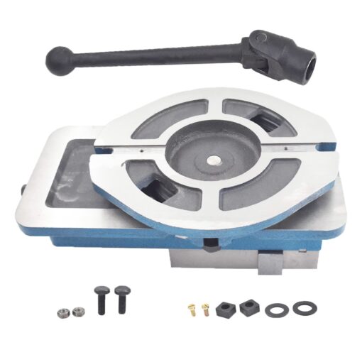 kimllier 6 Inch Heavy Duty Accuracy Milling Machine Vise Ductile Iron Accuracy Lock Down Vise with 360 Degree Swiveling Base Fit for Finishing Milling Machines Drilling Machines Accuracy Parts - Image 2
