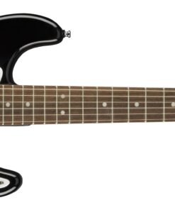 Squier Mini Stratocaster Electric Guitar, with 2-Year Warranty, Black, Laurel Fingerboard