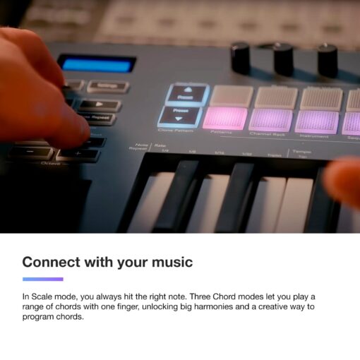 Novation FLkey 49 MIDI Keyboard - Seamless FL Studio Integration with Chord Mode and Scale Mode. All the software you need for Music Production - Image 2