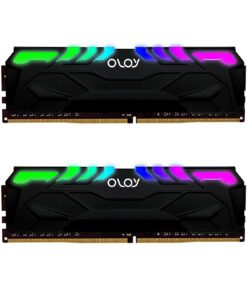 OLOy DDR4 RAM 64GB (2x32GB) Black Owl Aura Sync RGB 3600 MHz CL18 1.35V 288-Pin Desktop Gaming UDIMM (MD4U3236181DHJDA)