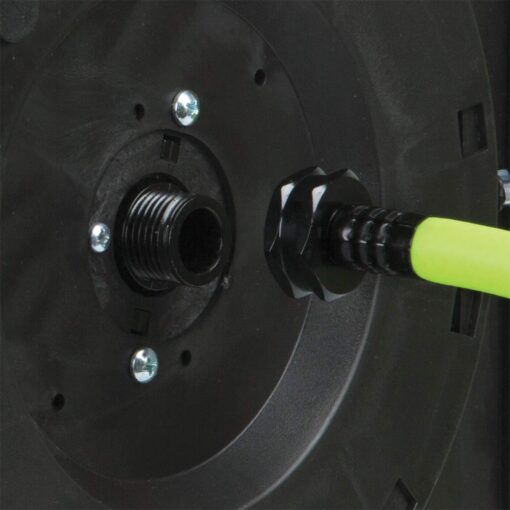 Flexzilla Pro Levelwind Retractable Air Hose Reel, 3/8 in. x 50 ft., Heavy Duty, Lightweight, Hybrid, ZillaGreen - L8305FZ - Image 3