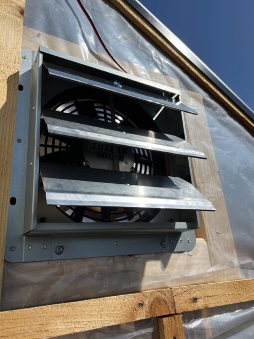 Amtrak Solar Powerful 100-Watt Galvanized Steel Solar Attic Fan Cools, Ventilates Exhaust Your House, Garage or RV and Protects Against Moisture Build-up (Angle Brackets) - Image 2