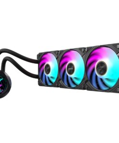 AORUS WATERFORCE X II 360 Liquid CPU Cooler, 360mm Radiator with 3X 120mm Low Noise ARGB Fans, Compatible with Intel LGA1851, LGA1700, and AMD AM5(GP-AORUS WATERFORCE X II 360)