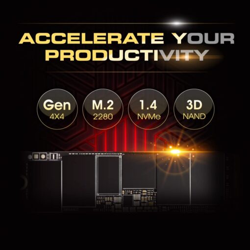 Silicon Power 4TB UD90 NVMe 4.0 Gen4 PCIe M.2 SSD R/W up to 5,000/4,500 MB/s (SP04KGBP44UD9005) - Image 4