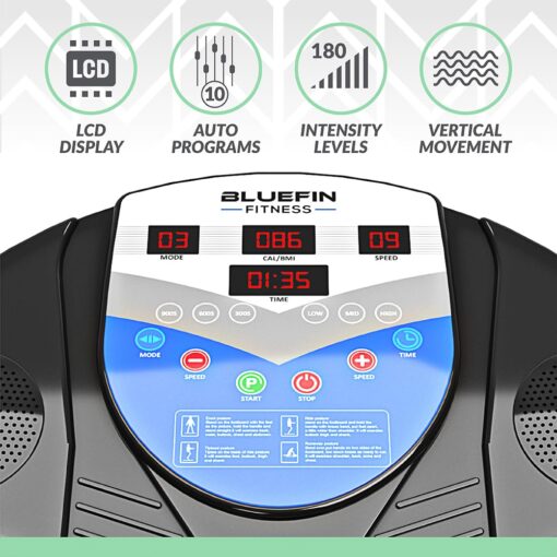 Bluefin Fitness Vibration Plate | Pro Model | Upgraded Design with Silent Motors | Comes with Built in Speakers - Image 8