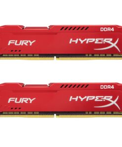 Kingston Technology HyperX Fury Red 16GB 2400MHz DDR4 CL15 DIMM Kit of 2 1Rx8 (HX424C15FR2K2/16)
