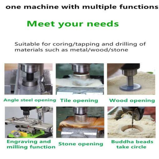 BACHIN Bench Drill Stand 1050W Mini Electric Bench Drilling Machine Drill Chuck 3-16mm - Image 4