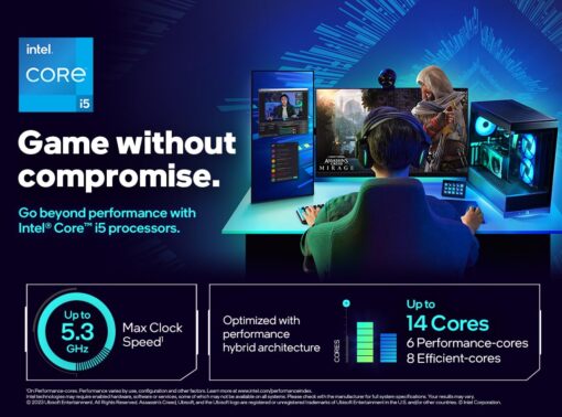Intel® CoreTM i5-14600K New Gaming Desktop Processor 14 (6 P-cores + 8 E-cores) with Integrated Graphics - Unlocked - Image 4