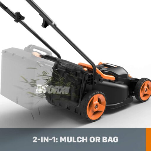 Worx WG779 40V Power Share 14" Cordless Lawn Mower + WORX WG261.9 20V Power Share 22" Cordless Hedge Trimmer - Image 6