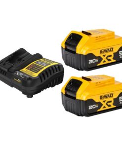 DEWALT 20V MAX Battery Charging Kit, Includes 2 Batteries, 5Ah, Includes Small Storage Bag (DCB205-2CK)