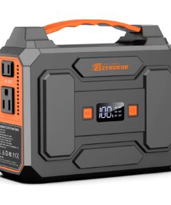 ZeroKor Portable Power Station, 100W 110V Portable Power Pack with AC Outlet, Portable Solar Generator 146Wh External Battery with DC USB C QC3.0 for Camping Home Use RV VanLife(without Solar Panel)