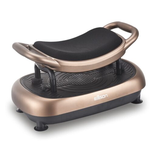 EILISON FITABS 3D Vibration Plate Exercise Machine - Ocsillation, Pulsation + 3D Motion Vibration Platform | Whole Body Viberation Machine for Lymphatic Drainage, Weight Loss, Recovery (Fitabs Brown)