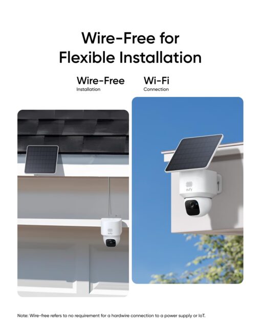 eufy Security SoloCam E30, 2 Pack, Security Cameras Wireless Outdoor, Solar Camera Outdoor Wireless, 360° Pan, AI Tracking, 2K Clarity, HomeBase S380 Compatible, No Monthly Fee - Image 2
