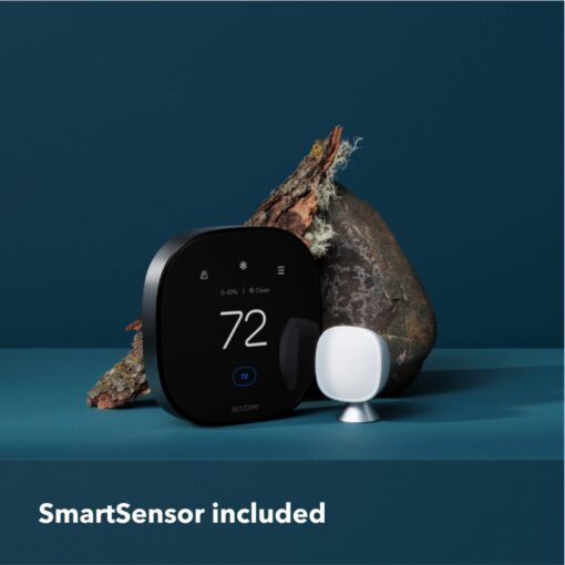 ecobee Smart Thermostat Premium with Smart Sensor and Air Quality Monitor - Programmable Wifi Thermostat - Works with Siri, Alexa, Google Assistant - Image 12