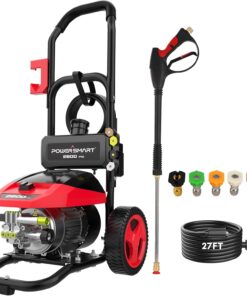 PowerSmart Electric Pressure Washer 2600 MAX PSI, 1.2 GPM, 1.5L Soap Tank, Metal Spray Wand, 5 Nozzle Set for Cars, Patio, Decks, and Fences (DB1002)
