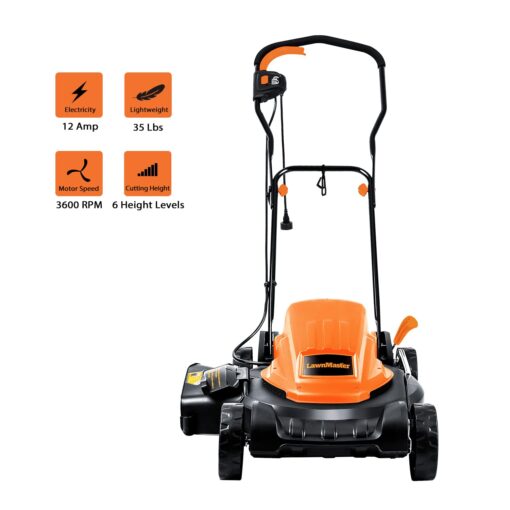 LawnMaster Electric Lawn Mower + Yard Master Outdoor Garden Extension Cord - Image 6