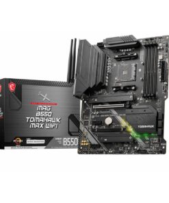 MSI MAG B550 Tomahawk MAX WiFi Gaming Motherboard (AMD Ryzen 5000 Series, AM4, DDR4, PCIe 4.0, SATA 6Gb/s, M.2, USB 3.2 Gen 2, HDMI/DP, Wi-Fi 6E, Bluetooth 5.2, 2.5Gbps LAN, ATX)