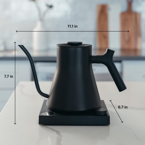 Fellow Stagg EKG Pro Electric Gooseneck Kettle - Pour-Over Coffee and Tea, Quick Heating, Precise Temperature Control, Scheduling, Built-in Brew Timer, Matte Black, 0.9 Liter - Image 2