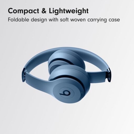 Beats Solo 4 Wireless Headphones with 20W Power Adapter - Slate Blue - Image 5