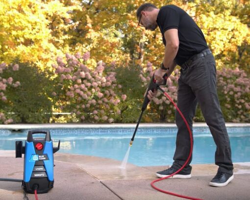 AR Blue Clean BC111HS Electric Pressure Washer-1600 PSI, 1.7 GPM, 12.5 Amps Bayonet Connect Accessories, On Board Storage, Portable Pressure Washer, High Pressure, Car washer, Siding, Driveways, Patio - Image 12