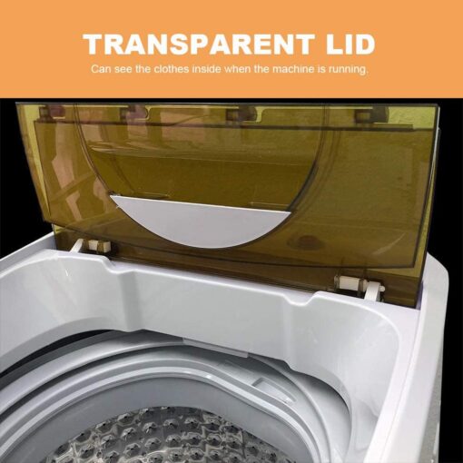 Panda Portable Washing Machine 10 LBS Load Volume, Fully Automatic 1.34 Cu.ft Laundry Washer with Built-in Drain Pump, Top Load Clothes Washer for Apartment and Household, Yellow - Image 8